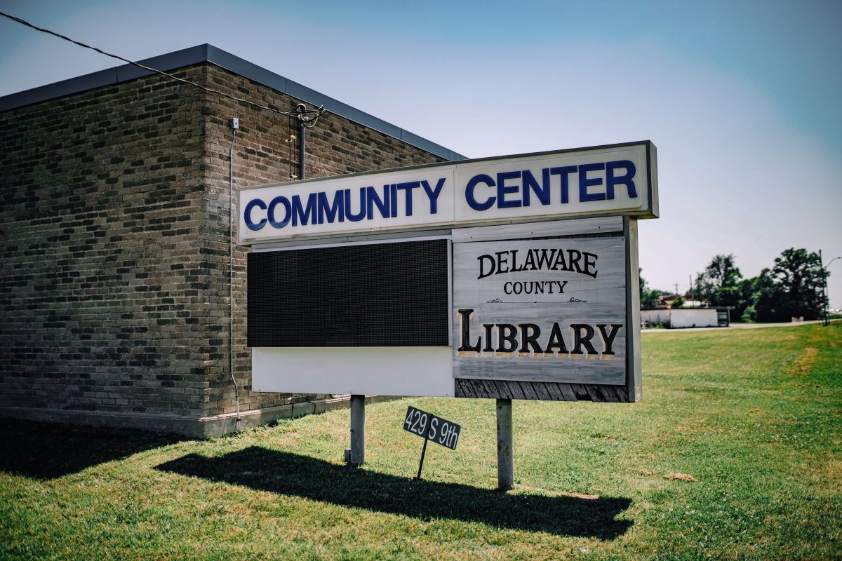 Community Center Sign